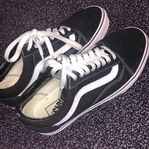 Black and white tie vans